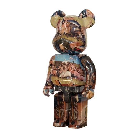 Bearbrick Hieronymus Bosch "The Garden of Earthly Delights" [Museo del Prado] 400% schräg
