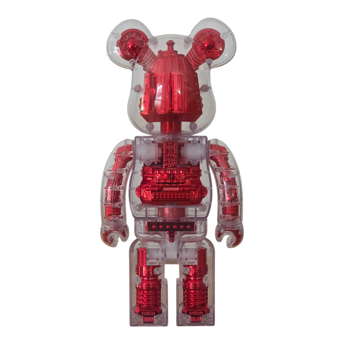 Bearbrick H×S Hirota Saigansho Metallic Red 400% Rückseite
