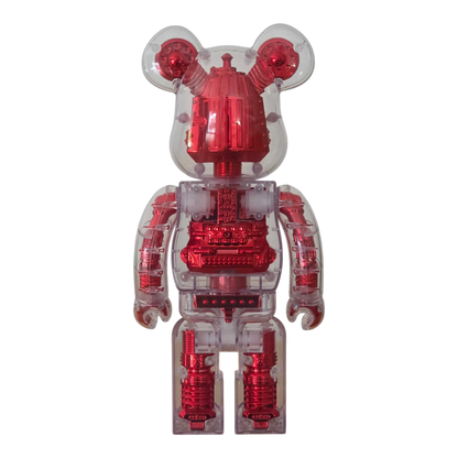 Bearbrick H×S Hirota Saigansho Metallic Red 400% Rückseite