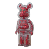 Bearbrick H×S Hirota Saigansho Metallic Red 400% schräg