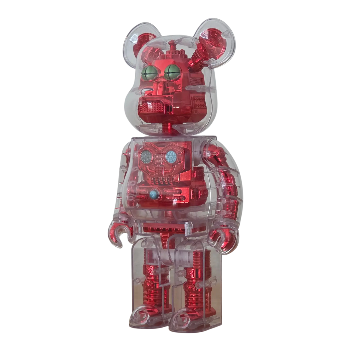 Bearbrick H×S Hirota Saigansho Metallic Red 400% schräg