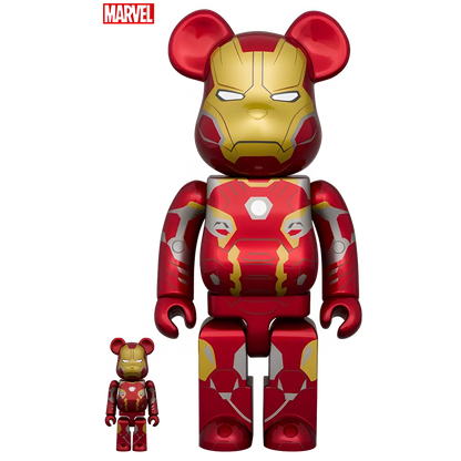 Bearbrick Iron Man Mark 45 [The Infinity Saga] 100%+400% Herstellerbild 1