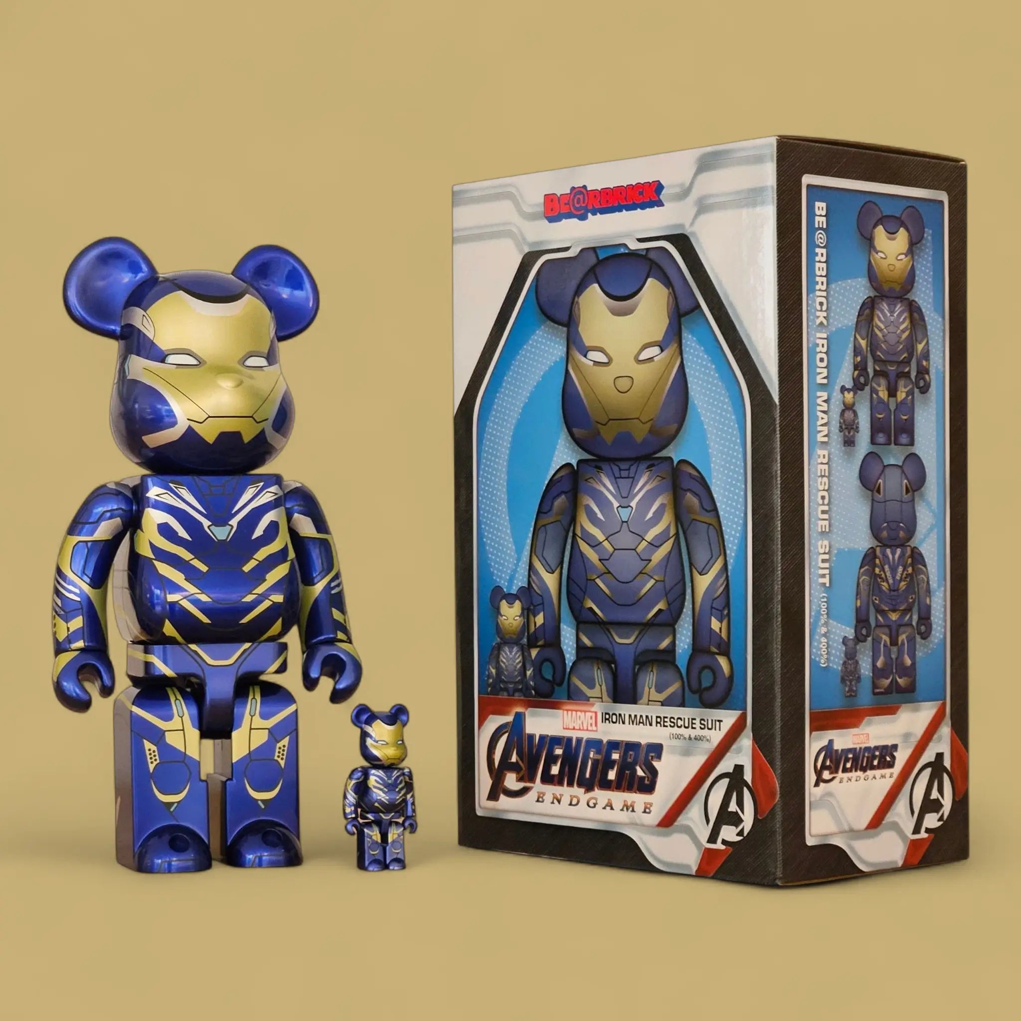 BE@RBRICK IRON MAN RESCUE SUIT 100％&400％