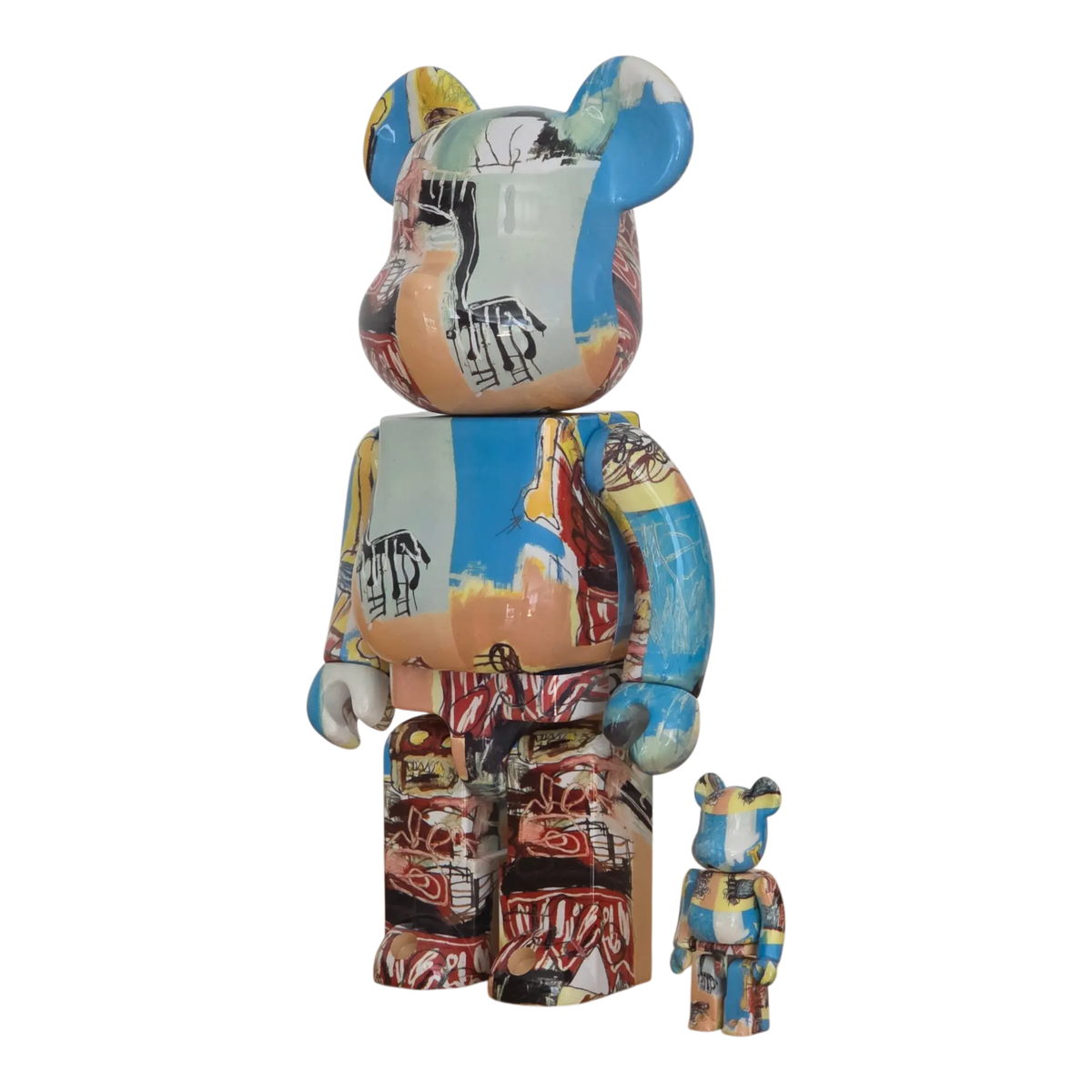 Bearbrick Jean-Michel Basquiat #6 100%+400% schräg
