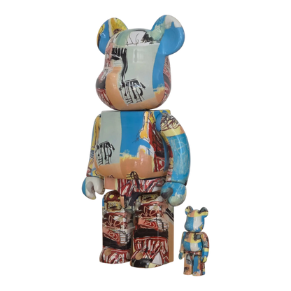 Bearbrick Jean-Michel Basquiat #6 100%+400% schräg