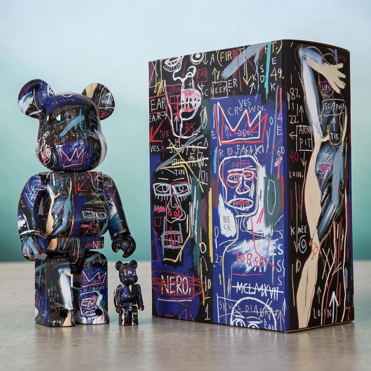 Bearbrick Jean-Michel Basquiat #7 100%+400% mit Verpackung
