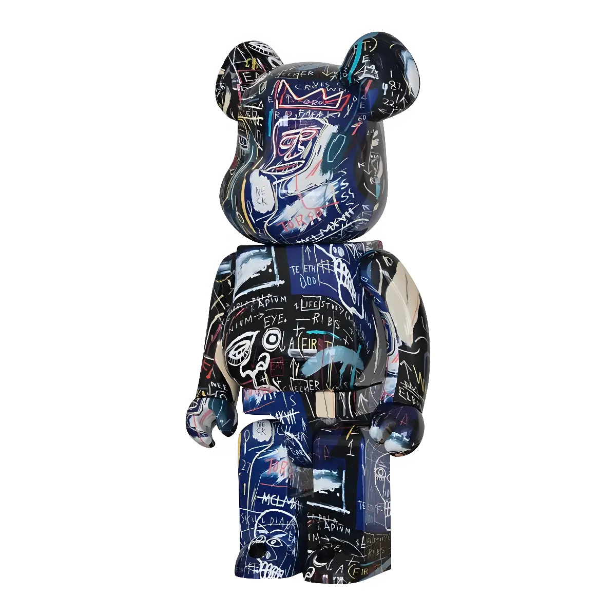 Bearbrick Jean-Michel Basquiat #7 1000% schräg