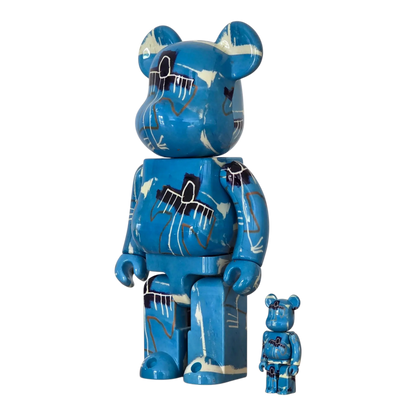 Bearbrick Jean-Michel Basquiat #9 100%+400% schräg