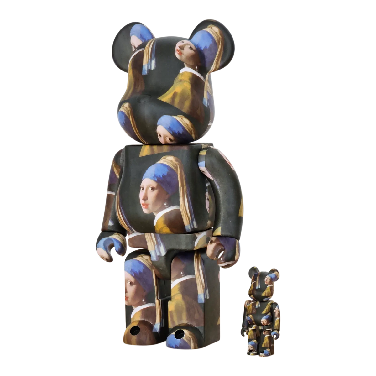 Bearbrick Johannes Vermeer "Girl with a Pearl Earring" 100%+400% schräg