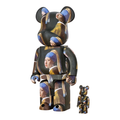 Bearbrick Johannes Vermeer "Girl with a Pearl Earring" 100%+400% schräg