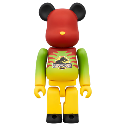 Bearbrick Jurassic Park Green & Yellow Version 100%+400% Herstellerbild 2