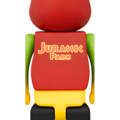 Bearbrick Jurassic Park Green & Yellow Version 100%+400% Herstellerbild 4
