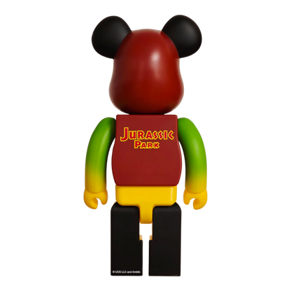 Bearbrick Jurassic Park Green & Yellow Version 100%+400% Rückseite