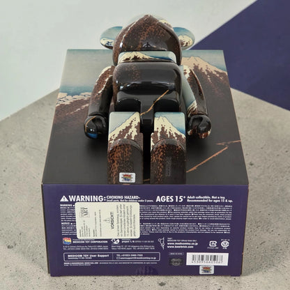 Bearbrick Katsushika Hokusai "Rainstorm Beneath the Summit" 100%+400% Echtheitsmerkmale