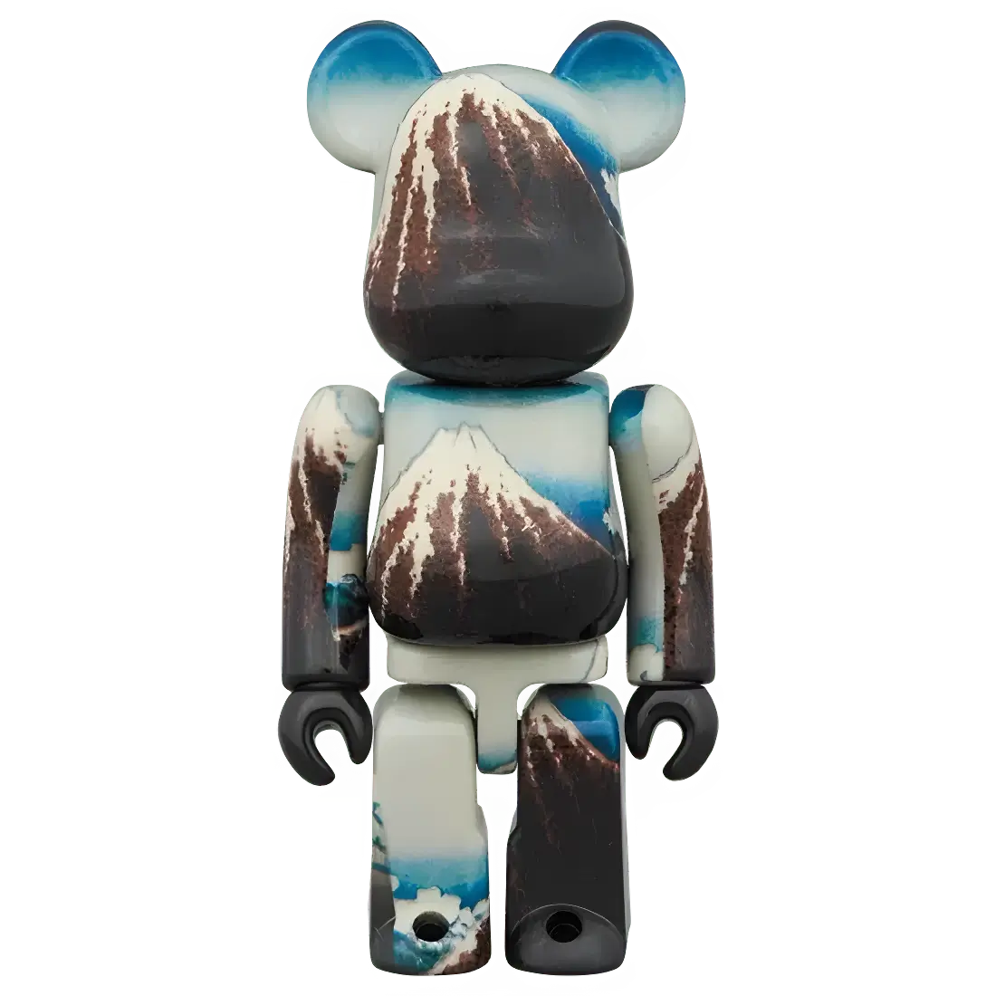 Bearbrick Katsushika Hokusai "Rainstorm Beneath the Summit" 100%+400% Herstellerbild 2