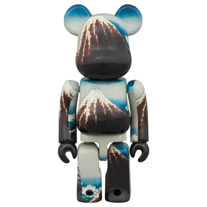 Bearbrick Katsushika Hokusai "Rainstorm Beneath the Summit" 100%+400% Herstellerbild 2
