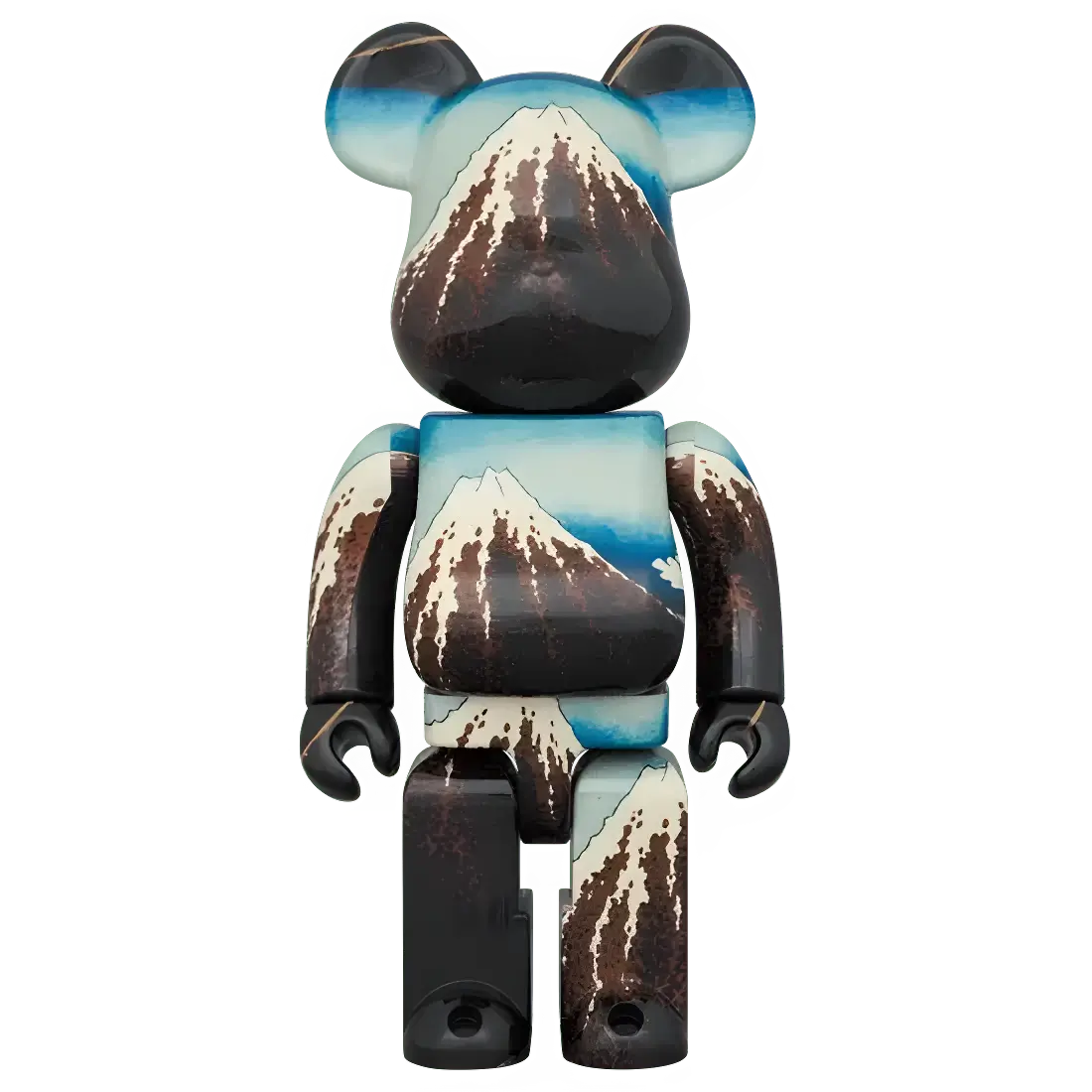 Bearbrick Katsushika Hokusai "Rainstorm Beneath the Summit" 100%+400% Herstellerbild 3