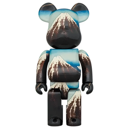Bearbrick Katsushika Hokusai "Rainstorm Beneath the Summit" 100%+400% Herstellerbild 3