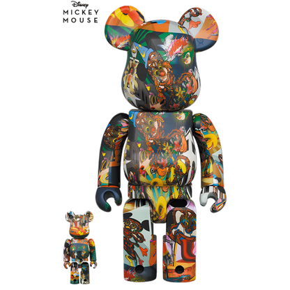 Bearbrick Keiichi Tanaami "Mickey Mouse" 100%+400% Herstellerbild 1
