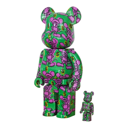 Bearbrick Keith Haring #11 100%+400% schräg