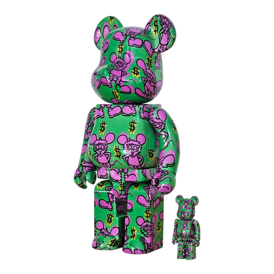 Bearbrick Keith Haring #11 100%+400% schräg