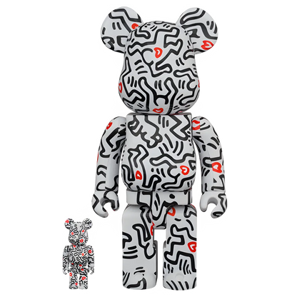 Bearbrick Keith Haring #8 100%+400% Herstellerbild 1