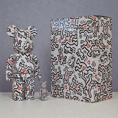 Bearbrick Keith Haring #8 100%+400% mit Verpackung