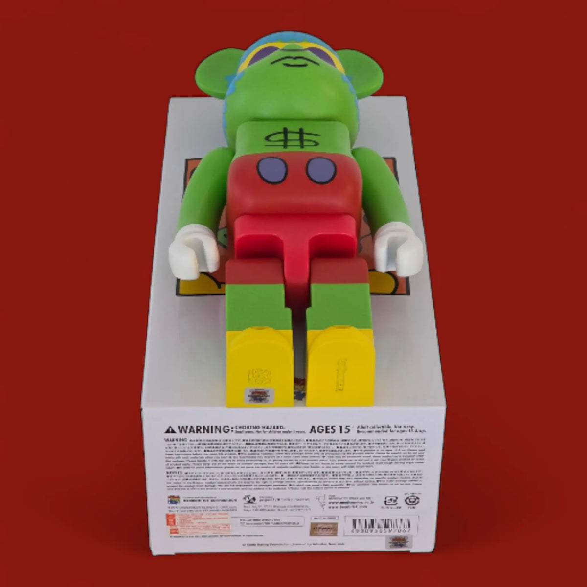 Bearbrick Keith Haring "Andy Mouse" 400% Echtheitsmerkmale