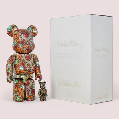 Bearbrick Keith Haring 'Special' 100%+400% mit Verpackung