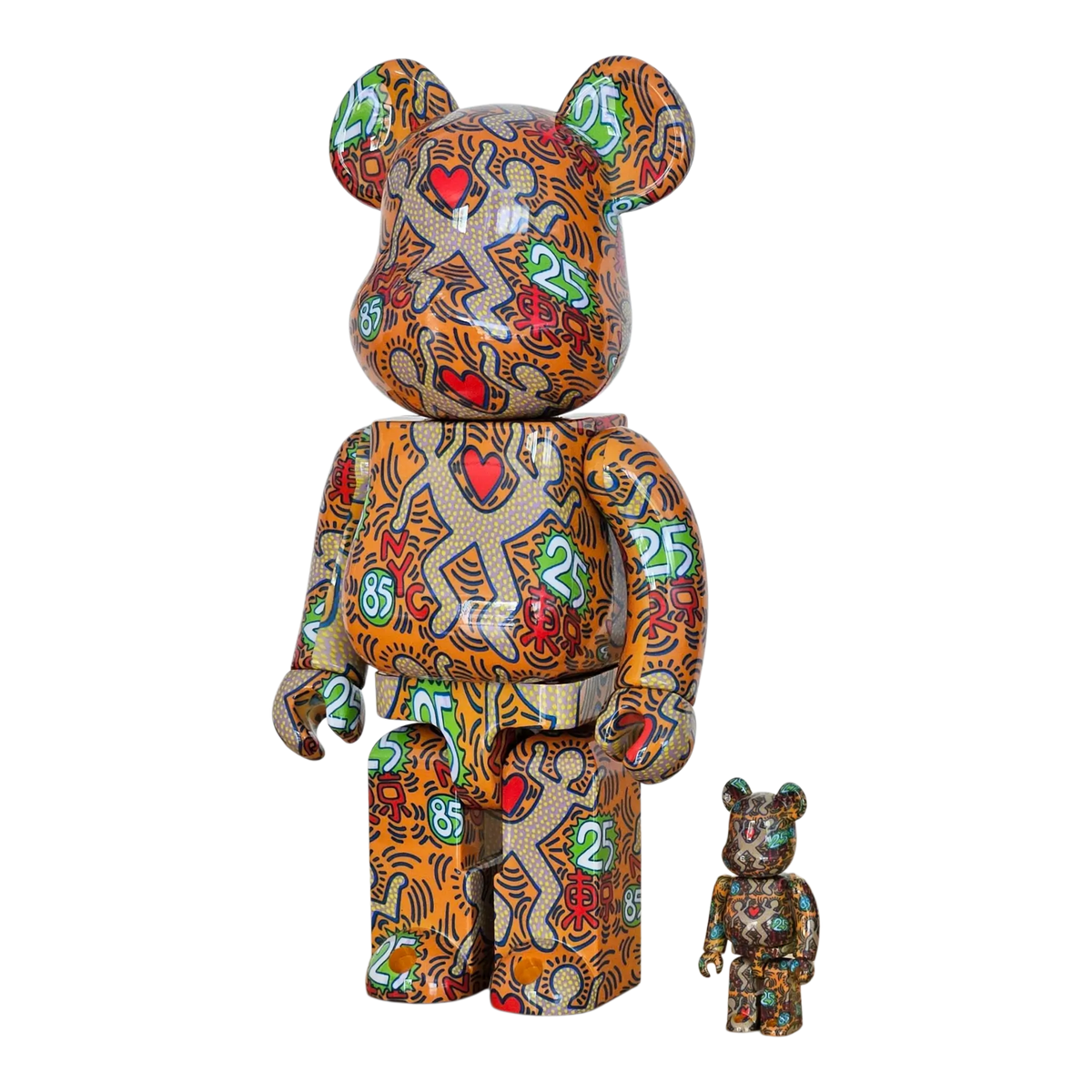 Bearbrick Keith Haring 'Special' 100%+400% schräg
