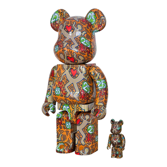 Bearbrick Keith Haring 'Special' 100%+400% schräg