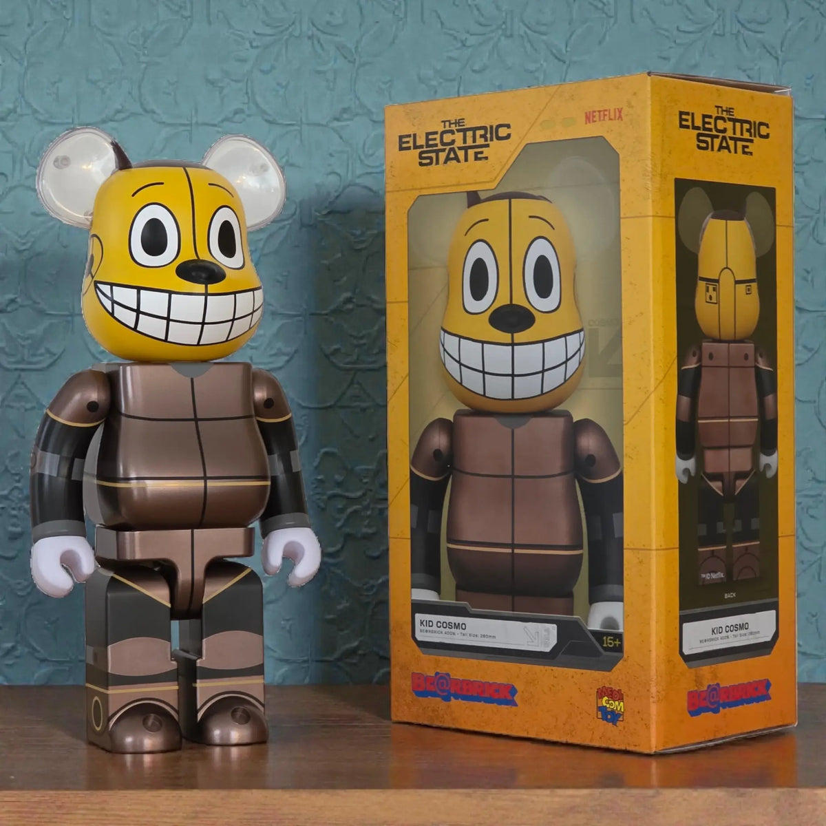 Bearbrick Kid Cosmo [The Electric State] 400% mit Verpackung