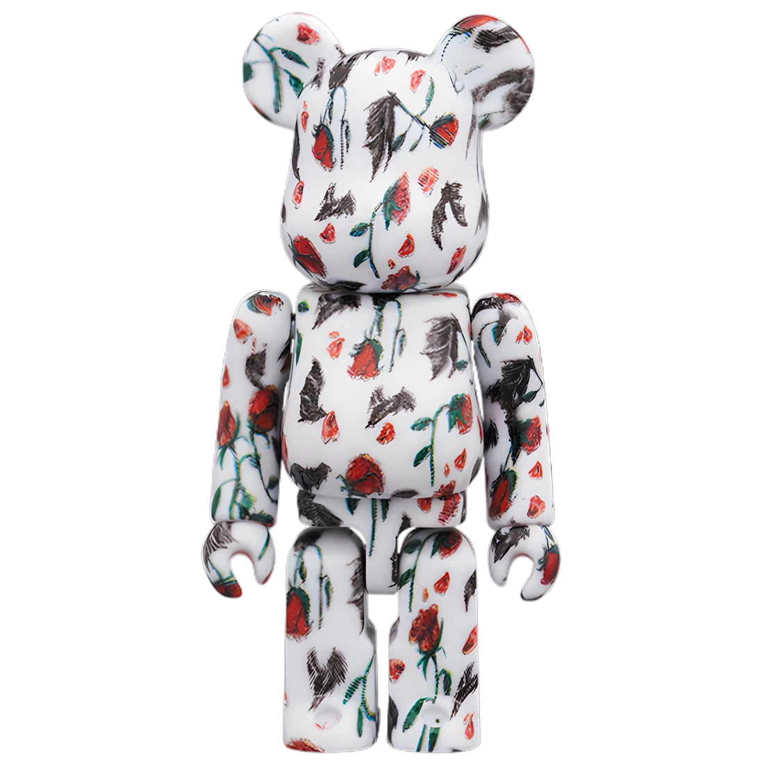 Bearbrick KIDILL × Eri Wakiyama "Bat & Rose" White 100%+400% Herstellerbild 5
