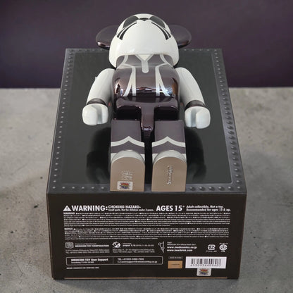 Bearbrick KISS The Catman Chrome Version 100%+400% Echtheitsmerkmale