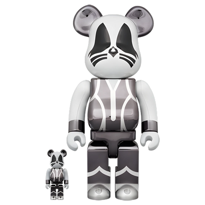 Bearbrick KISS The Catman Chrome Version 100%+400% Herstellerbild 1