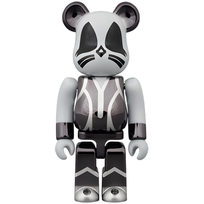 Bearbrick KISS The Catman Chrome Version 100%+400% Herstellerbild 2