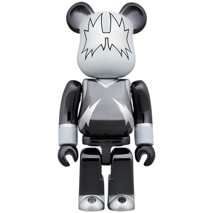 Bearbrick KISS The Spaceman Chrome Version 100%+400% Herstellerbild 2