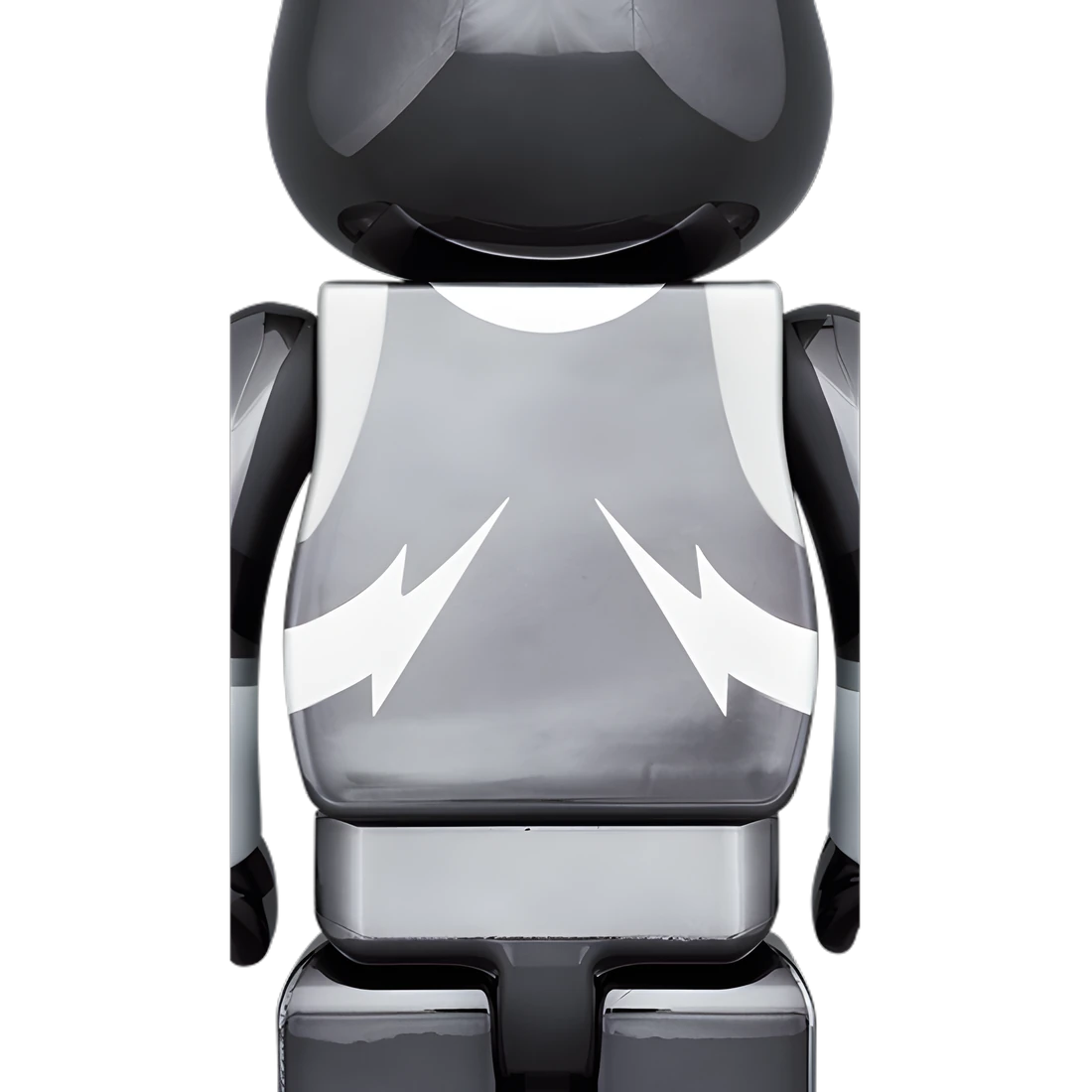 Bearbrick KISS The Spaceman Chrome Version 100%+400% Herstellerbild 4