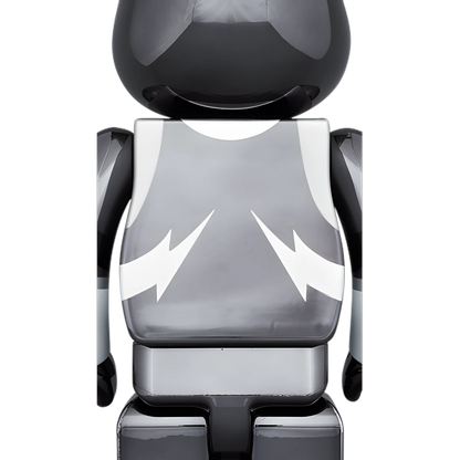 Bearbrick KISS The Spaceman Chrome Version 100%+400% Herstellerbild 4