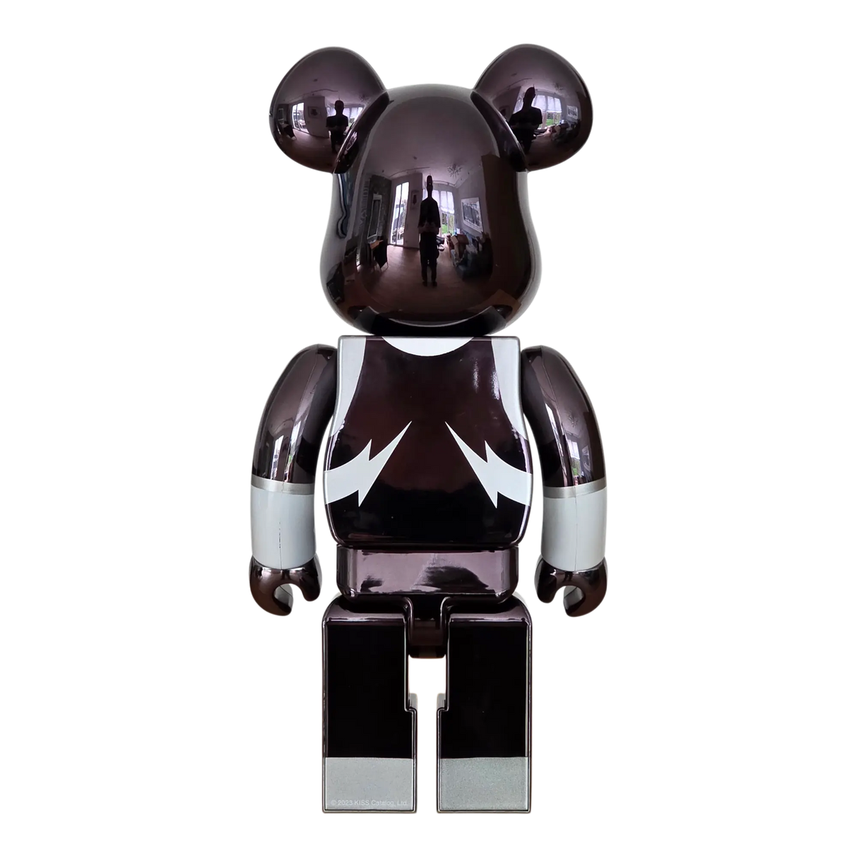 Bearbrick KISS The Spaceman Chrome Version 100%+400% Rückseite