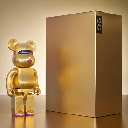 Bearbrick Kutani Hajime Sorayama Pure Gold Leaf 400% mit Verpackung