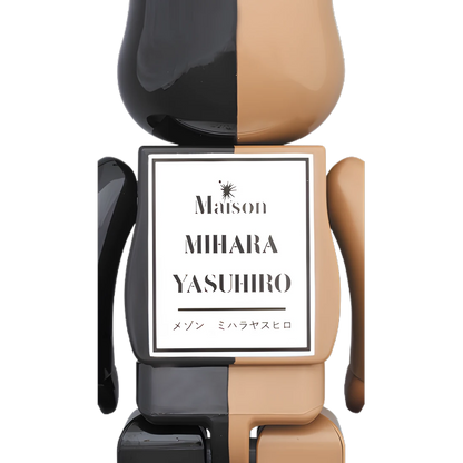 Bearbrick Maison MIHARA YASUHIRO Black/Brown 100%+400% Herstellerbild 4