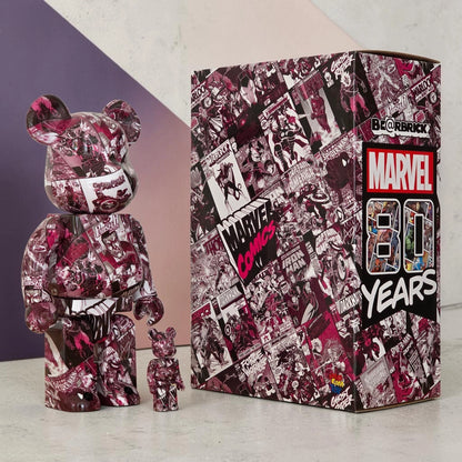 Bearbrick Marvel 80th Anniversary 100%+400% mit Verpackung