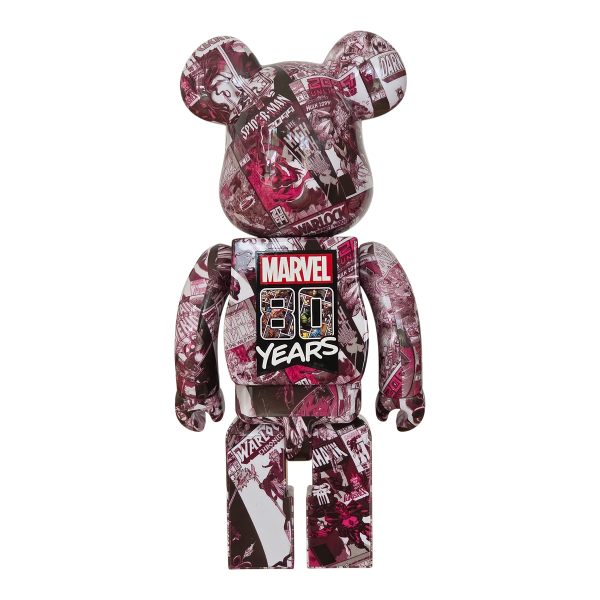 Bearbrick Marvel 80th Anniversary 100%+400% Rückseite