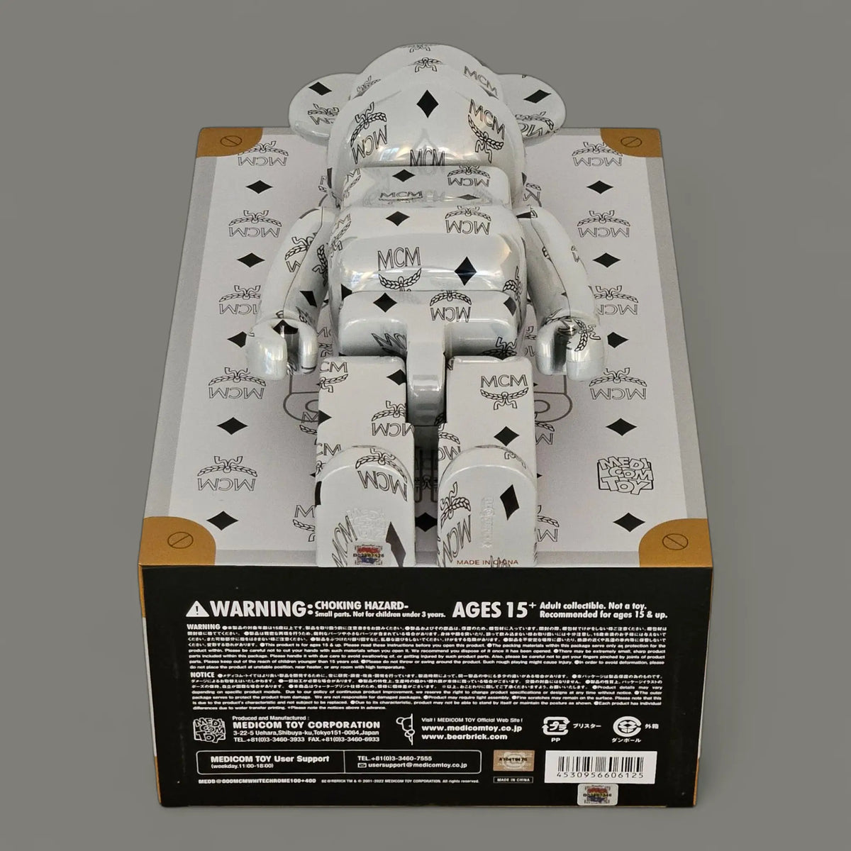 Bearbrick MCM White Chrome Version 100%+400% Echtheitsmerkmale