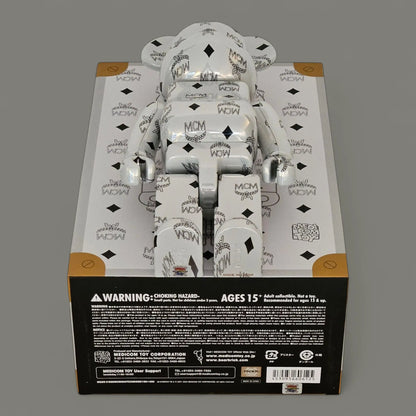 Bearbrick MCM White Chrome Version 100%+400% Echtheitsmerkmale