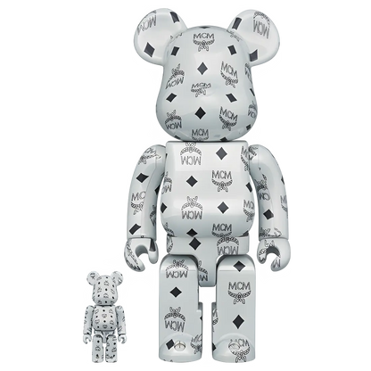 Bearbrick MCM White Chrome Version 100%+400% Herstellerbild 1