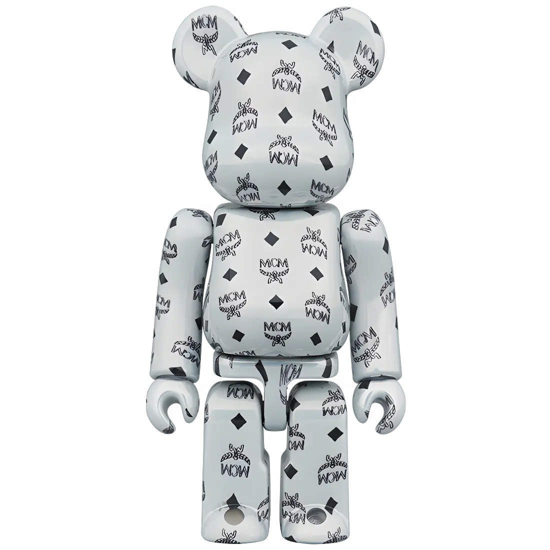Bearbrick MCM White Chrome Version 100%+400% Herstellerbild 2