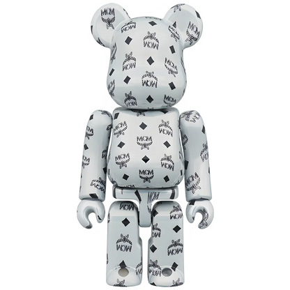 Bearbrick MCM White Chrome Version 100%+400% Herstellerbild 2