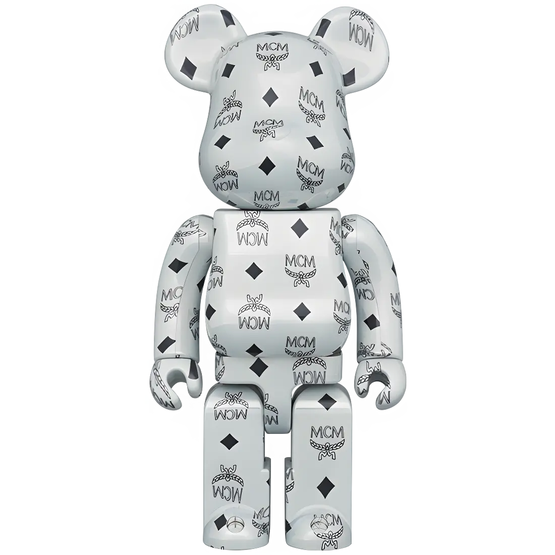 Bearbrick MCM White Chrome Version 100%+400% Herstellerbild 3